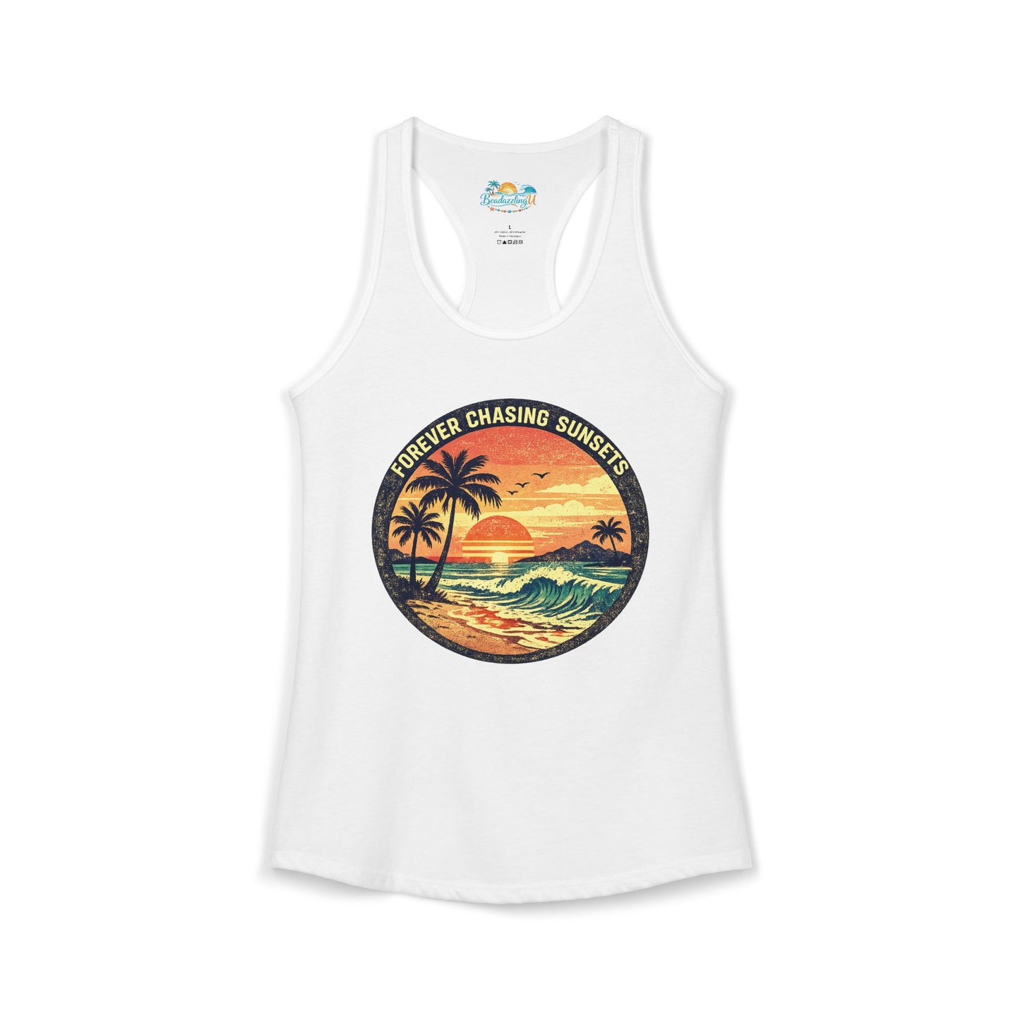 "Forever Chasing Sunsets" -Women's Racerback Tank