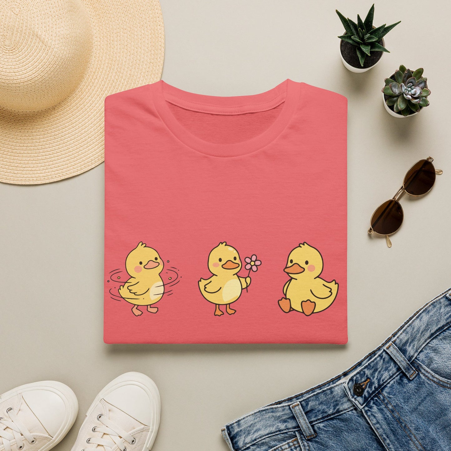 Lucky Ducklings Graphic T-Shirt