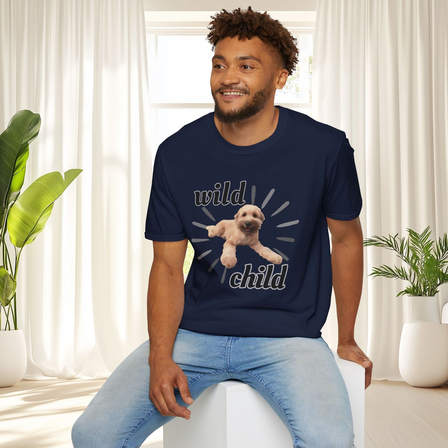 "Wild Child"- Wheaten Puppy Graphic Tee
