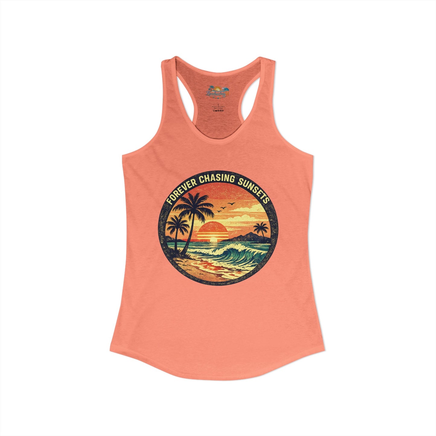 "Forever Chasing Sunsets" -Women's Racerback Tank