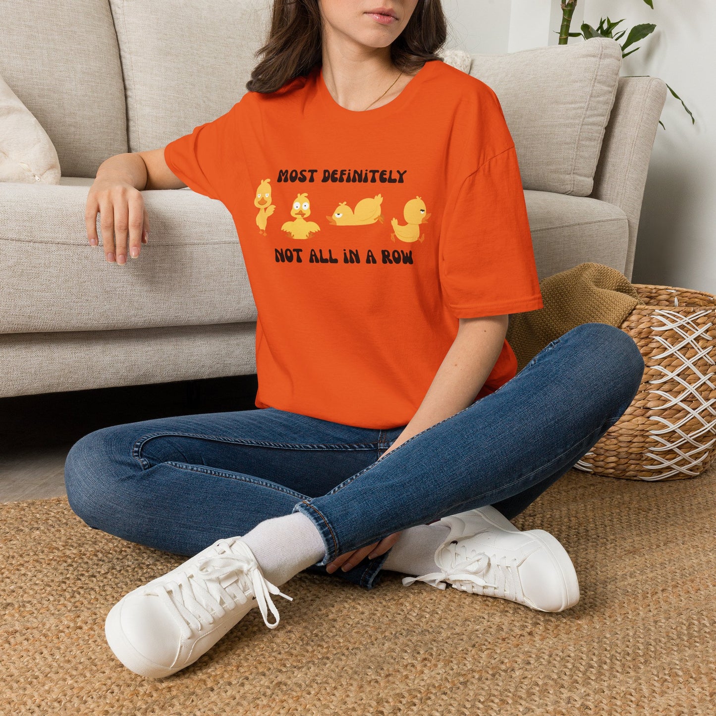Most Definitely Not All in a Row" T-Shirt