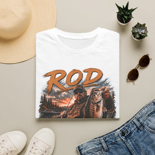 "'Rod Father" Fishing T‑Shirt — Vintage Bass Fisherman Graphic Tee
