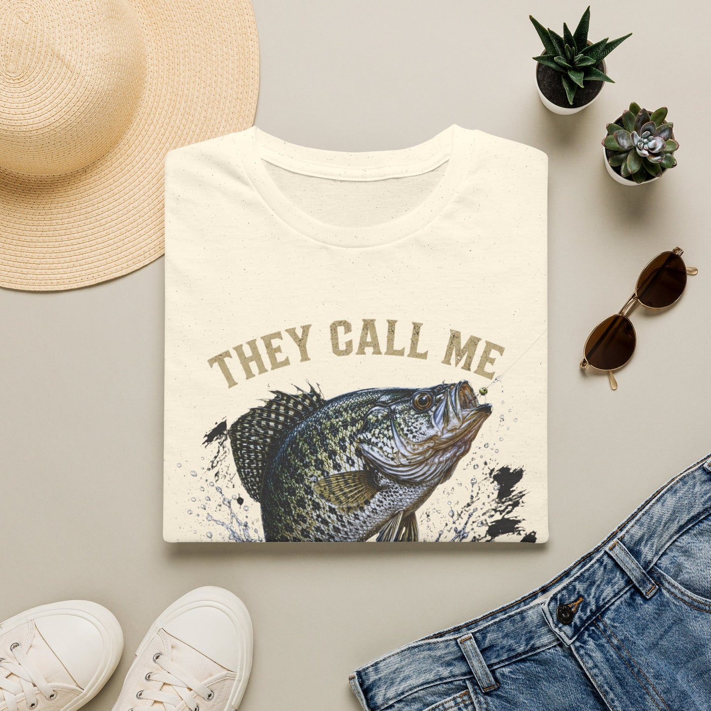 “They Call Me Big Crappie” Fishing Graphic Tee