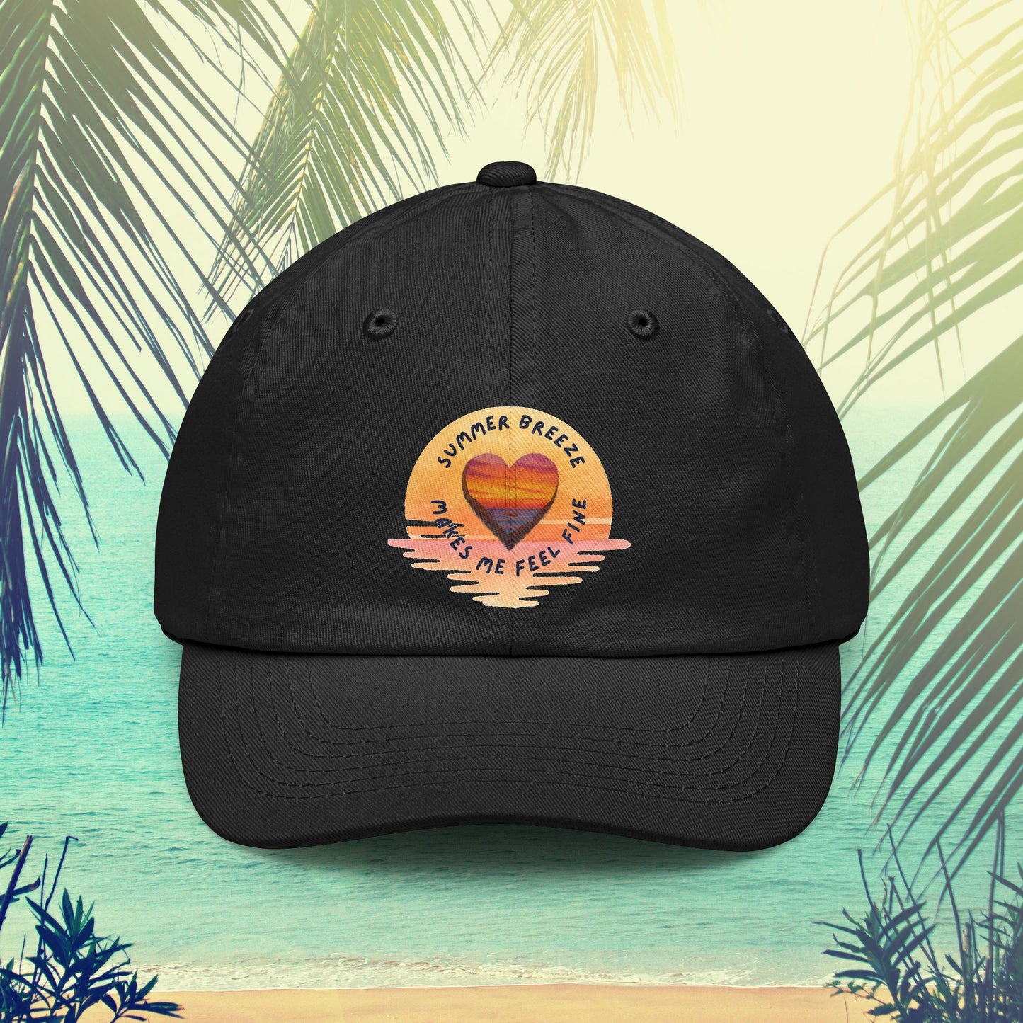 Summer Breeze Dad Hat — 'Summer Breeze Makes Me Feel Fine' Embroidered Cap