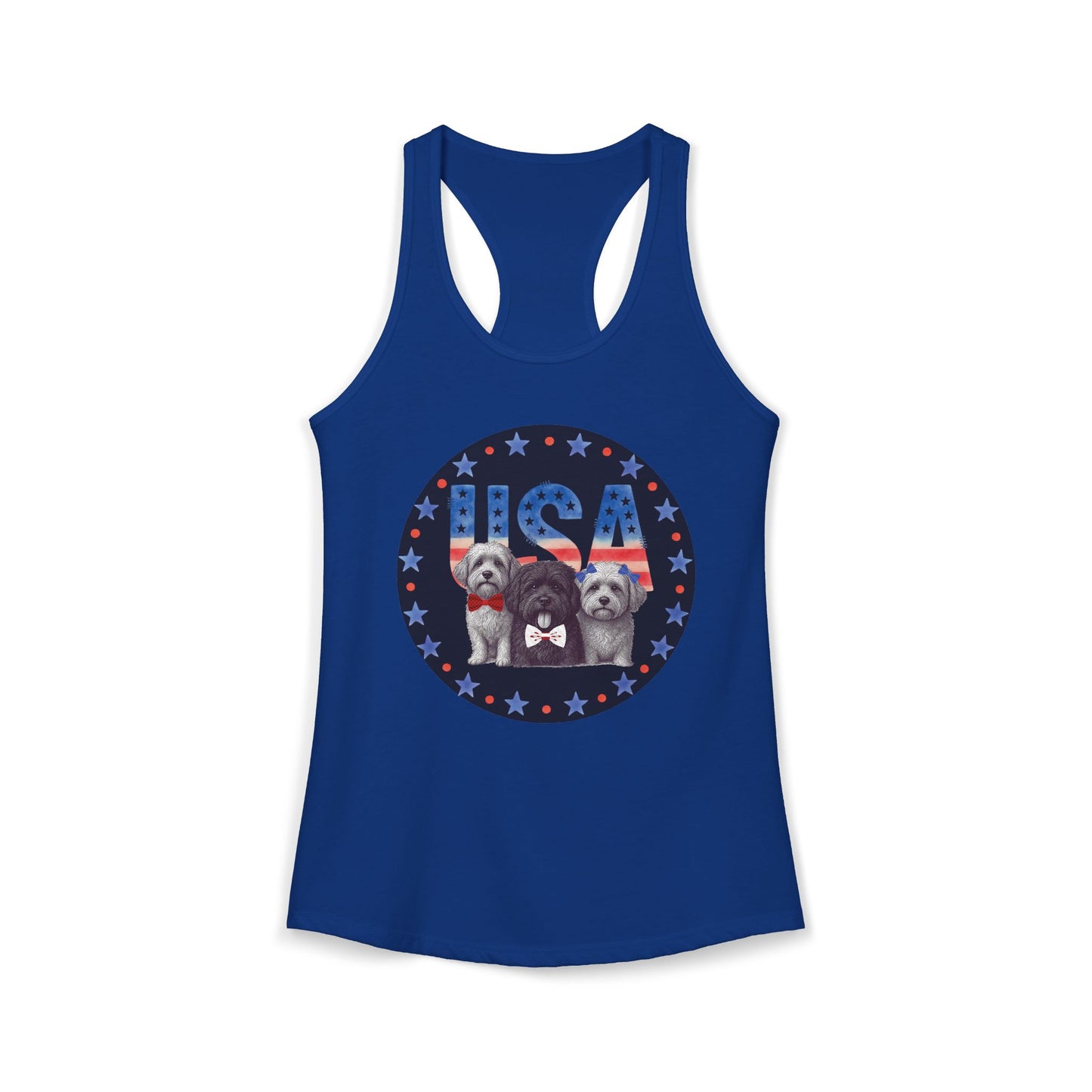 USA Puppy -Women's Ideal Racerback Tank