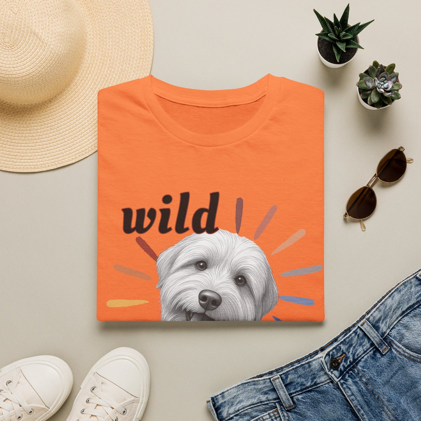 "Wild Child" T‑Shirt -Graphic Tee for Dog Lovers