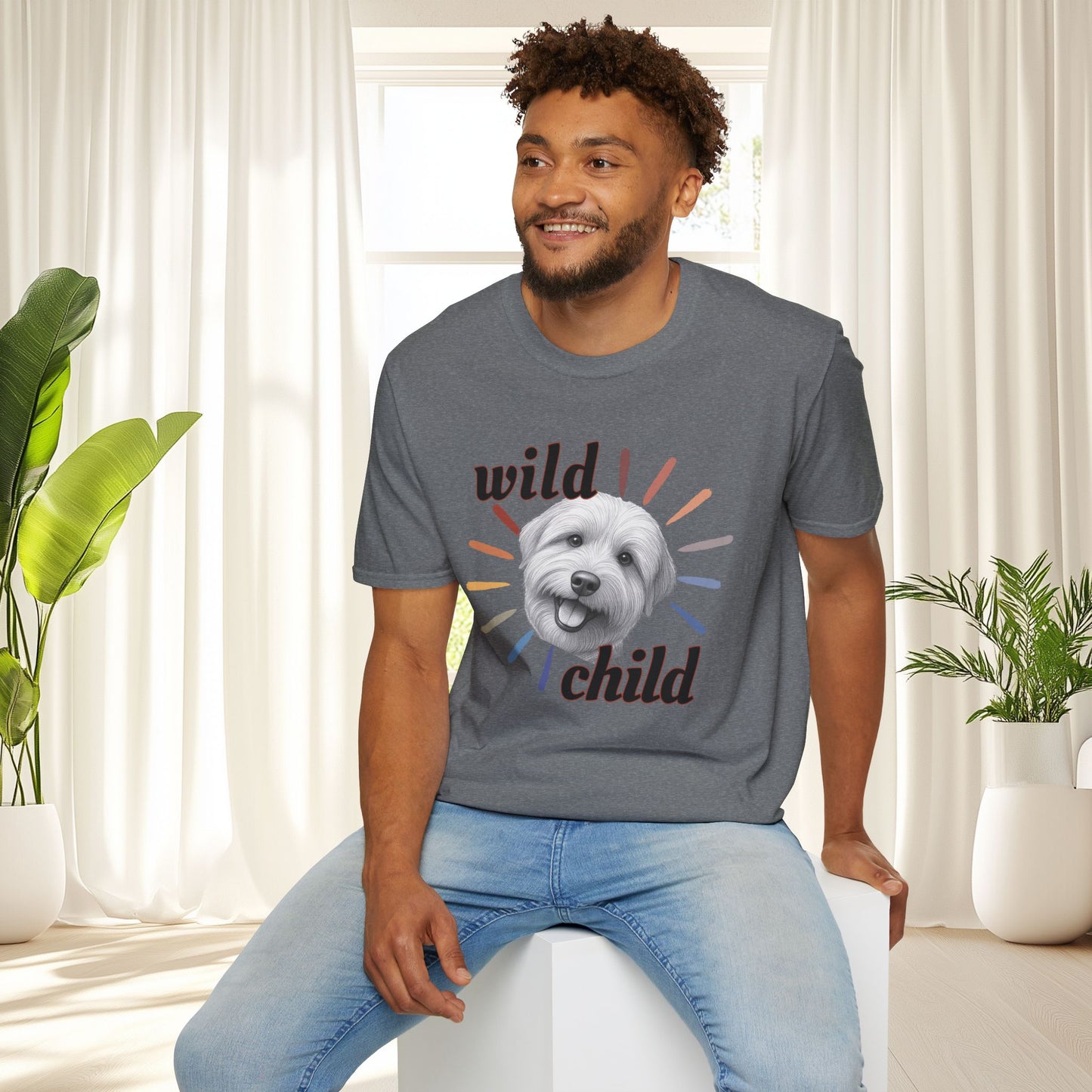 "Wild Child" T‑Shirt -Graphic Tee for Dog Lovers