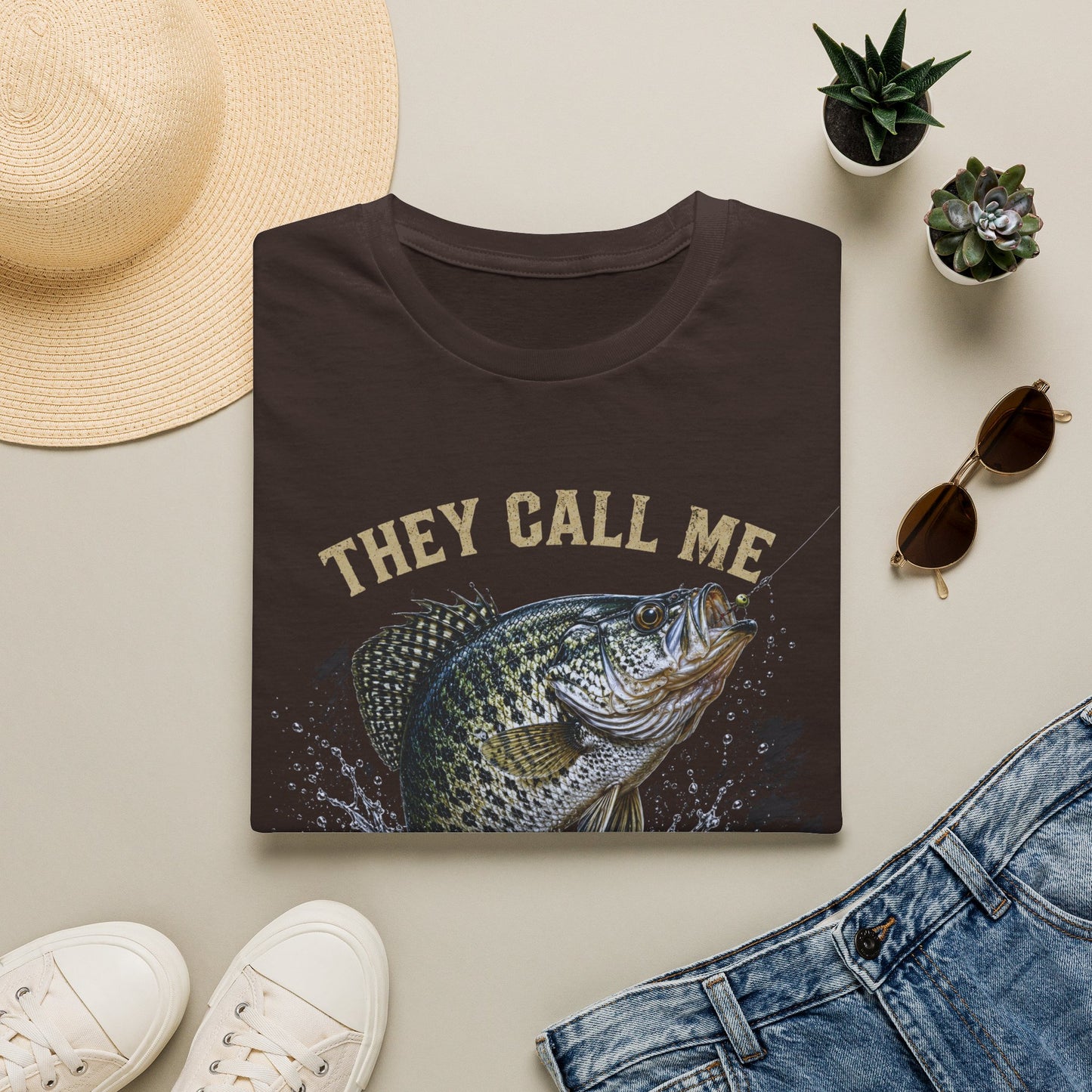“They Call Me Big Crappie” Fishing Graphic Tee
