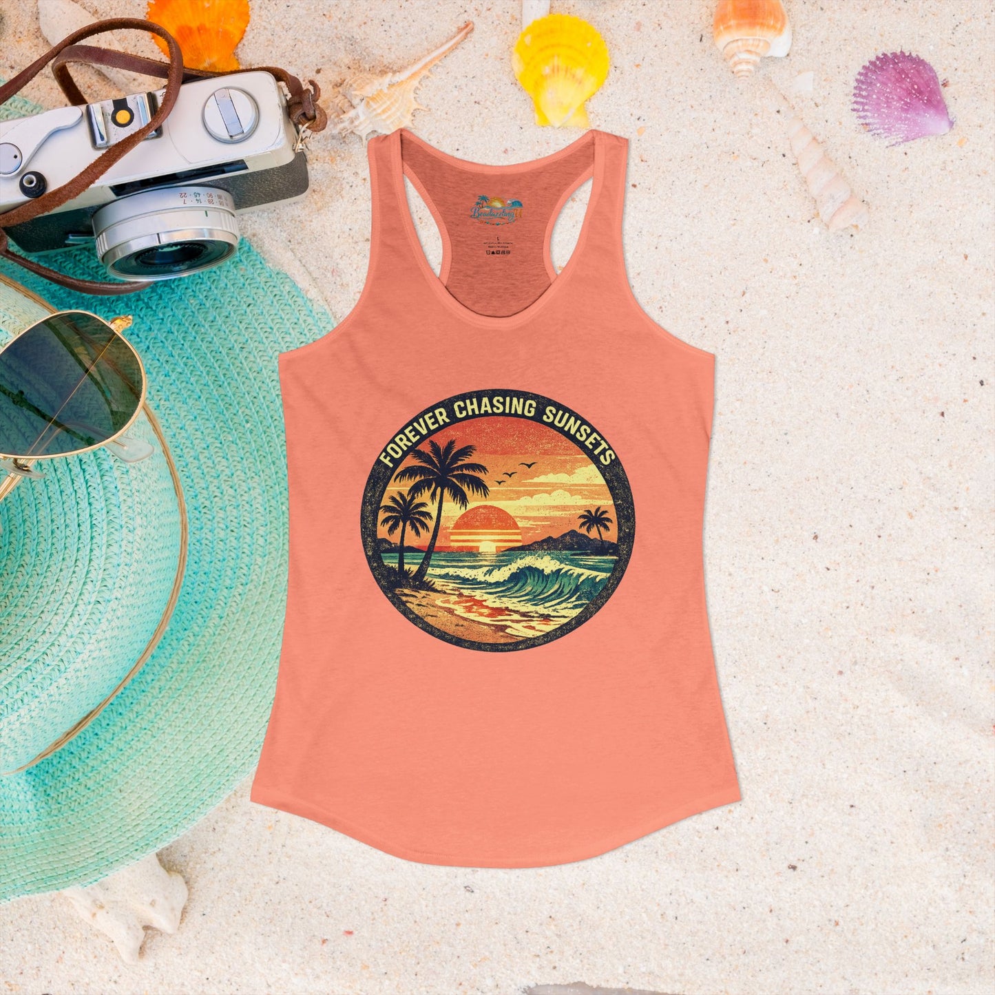 "Forever Chasing Sunsets" -Women's Racerback Tank