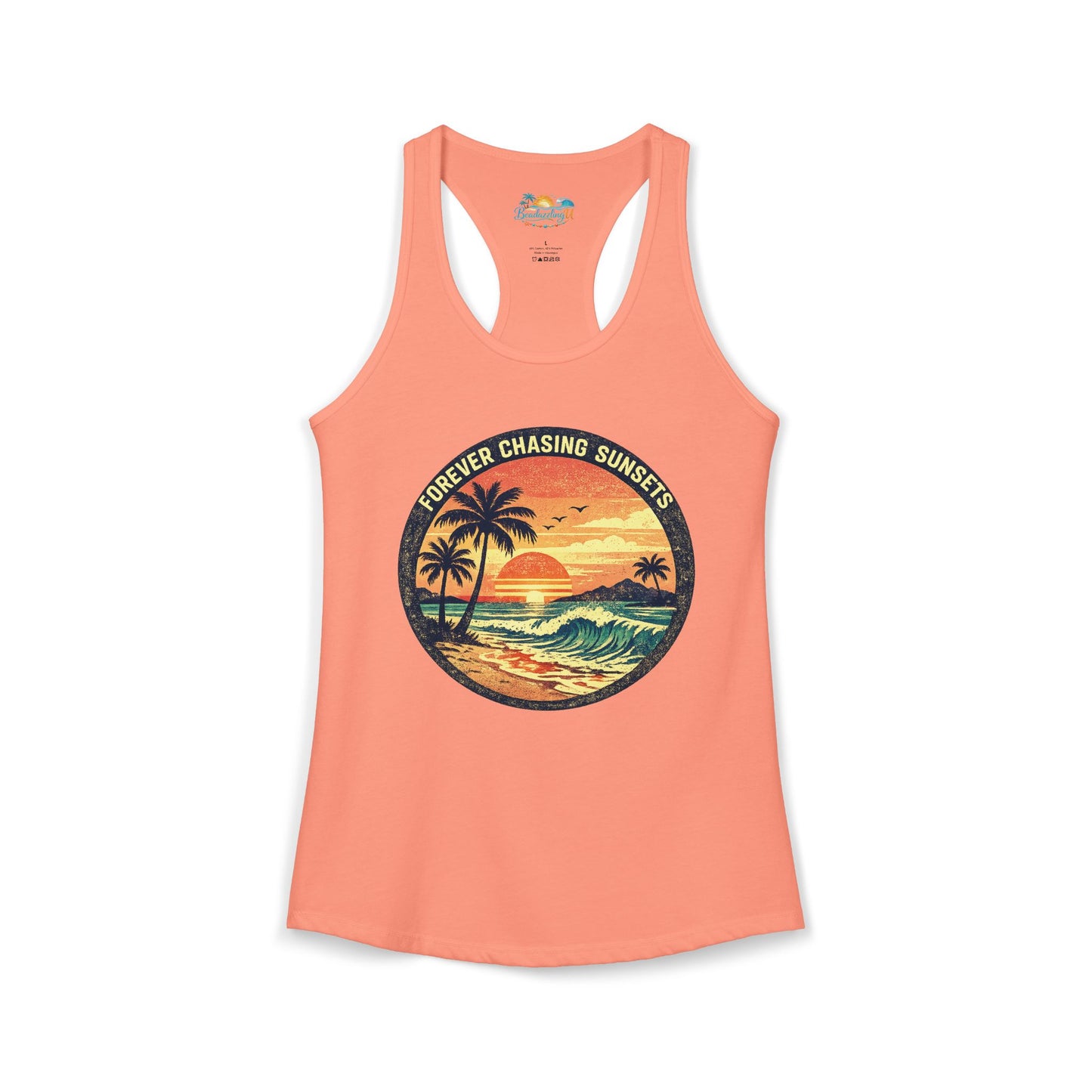 "Forever Chasing Sunsets" -Women's Racerback Tank