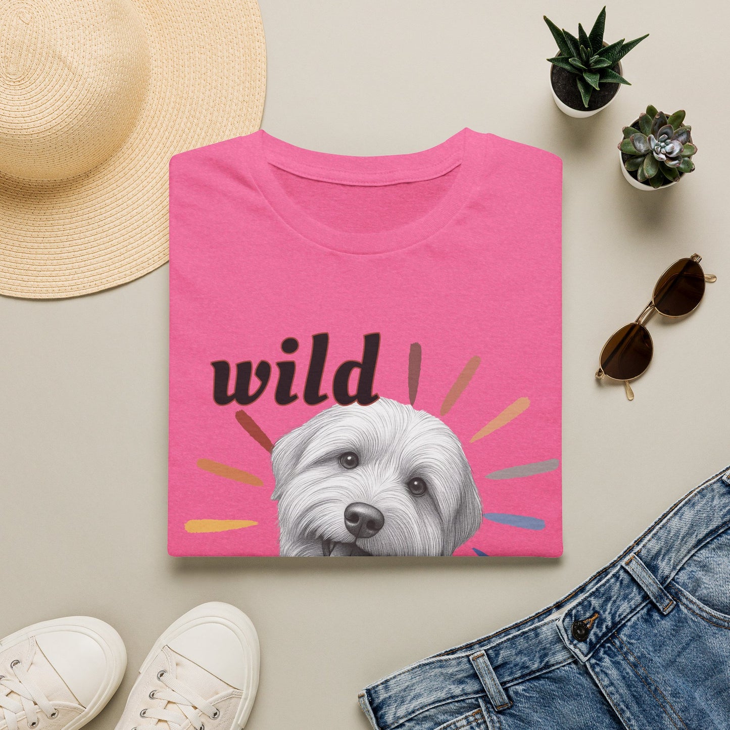 "Wild Child" T‑Shirt -Graphic Tee for Dog Lovers