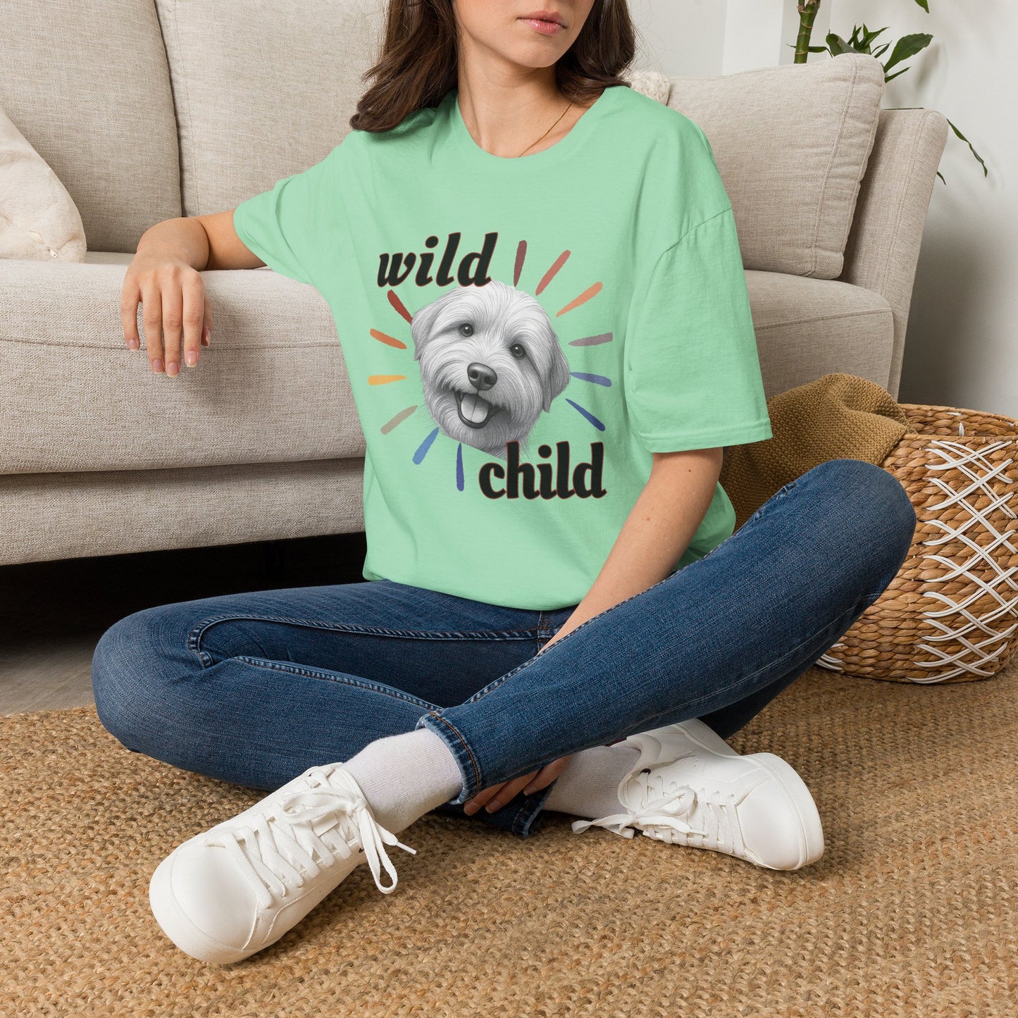 "Wild Child" T‑Shirt -Graphic Tee for Dog Lovers
