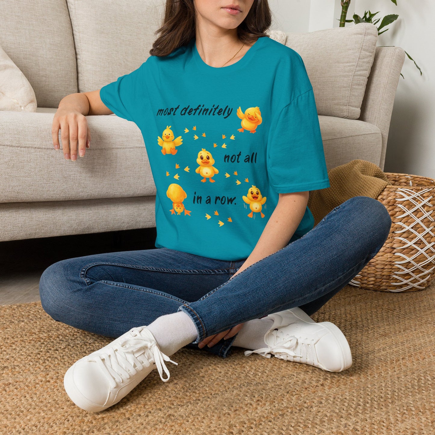 'Most definitely not all in a row' Cute Chick T-Shirt