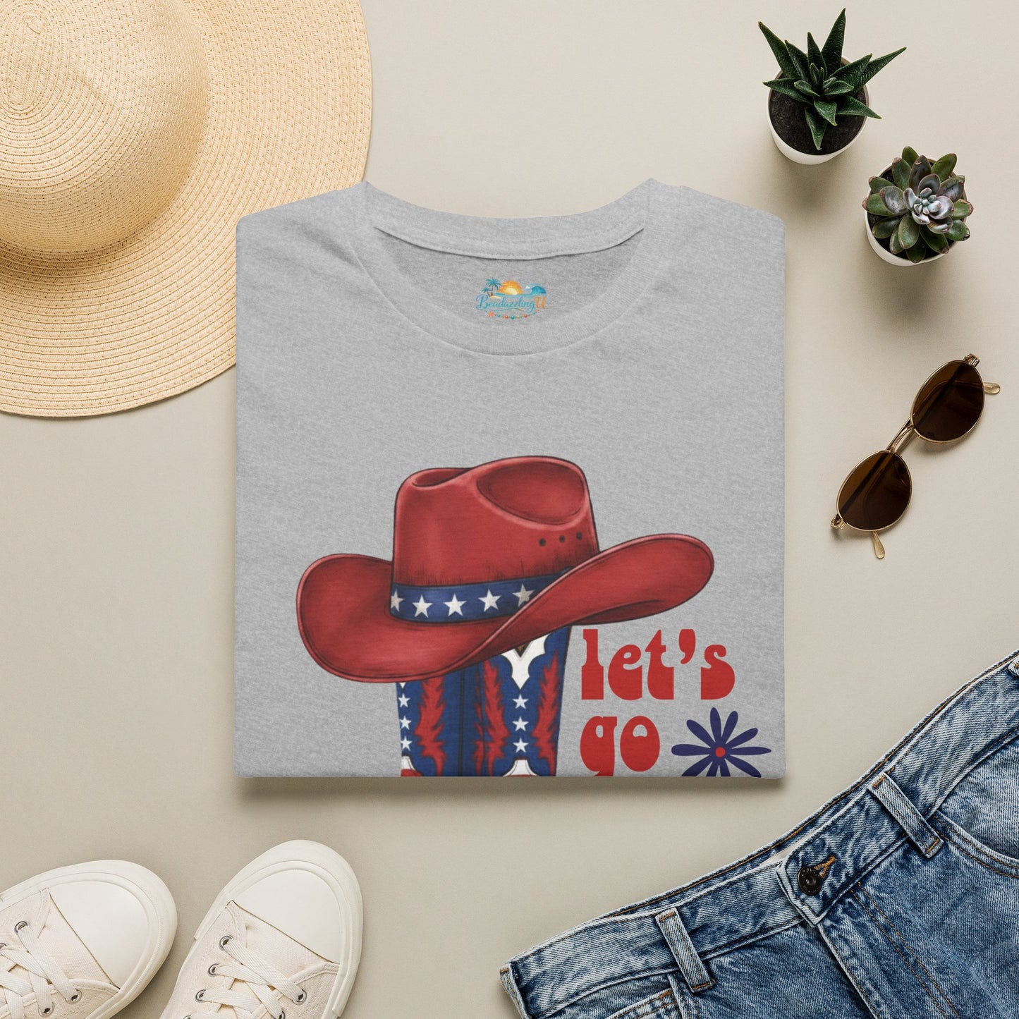 Let's Go Girls Patriotic Cowgirl T-Shirt