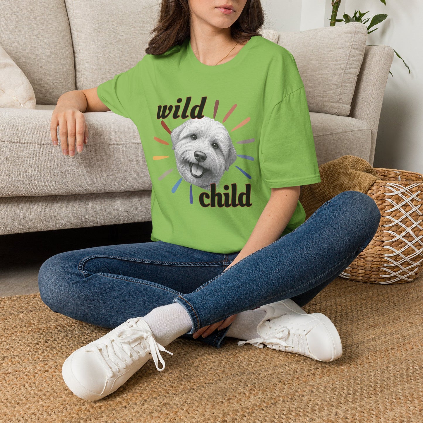 "Wild Child" T‑Shirt -Graphic Tee for Dog Lovers