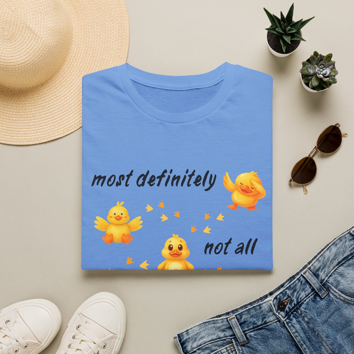 'Most definitely not all in a row' Cute Chick T-Shirt