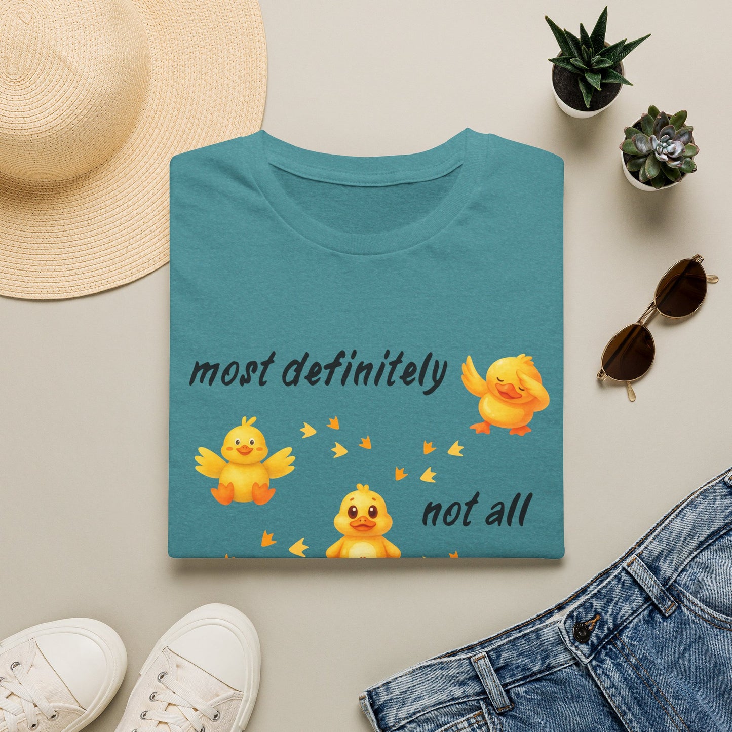 'Most definitely not all in a row' Cute Chick T-Shirt