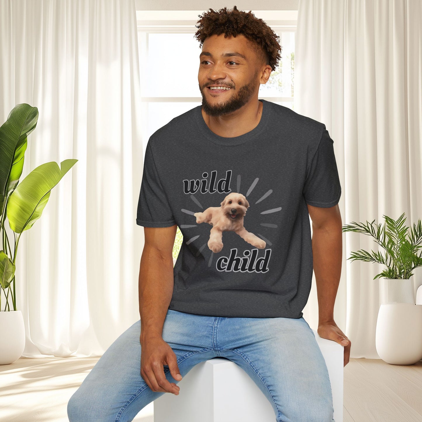 "Wild Child"- Wheaten Puppy Graphic Tee