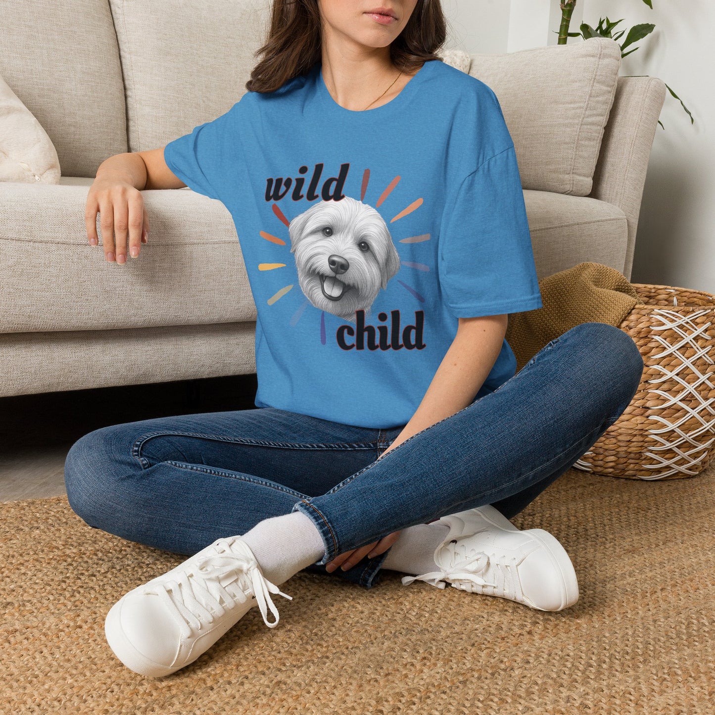 "Wild Child" T‑Shirt -Graphic Tee for Dog Lovers