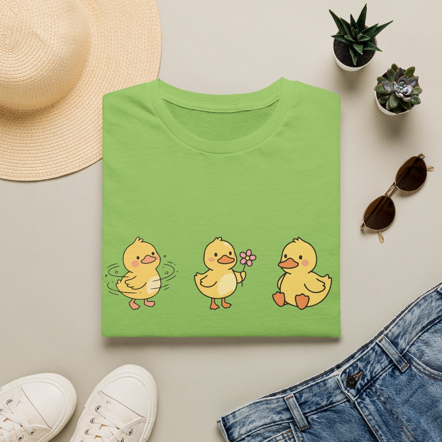 Lucky Ducklings Graphic T-Shirt