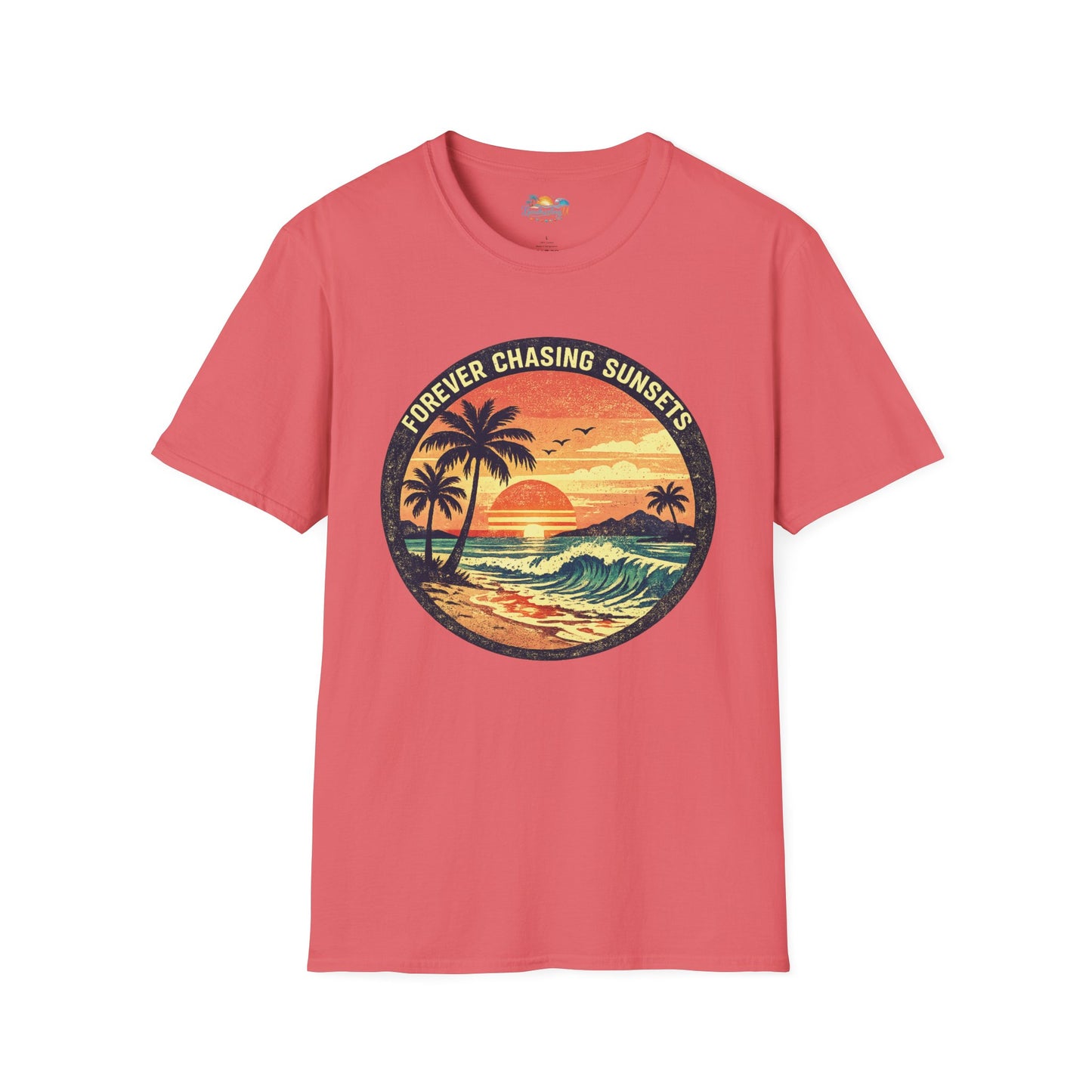 Forever Chasing Sunsets T-Shirt — Vintage Beach Sunset