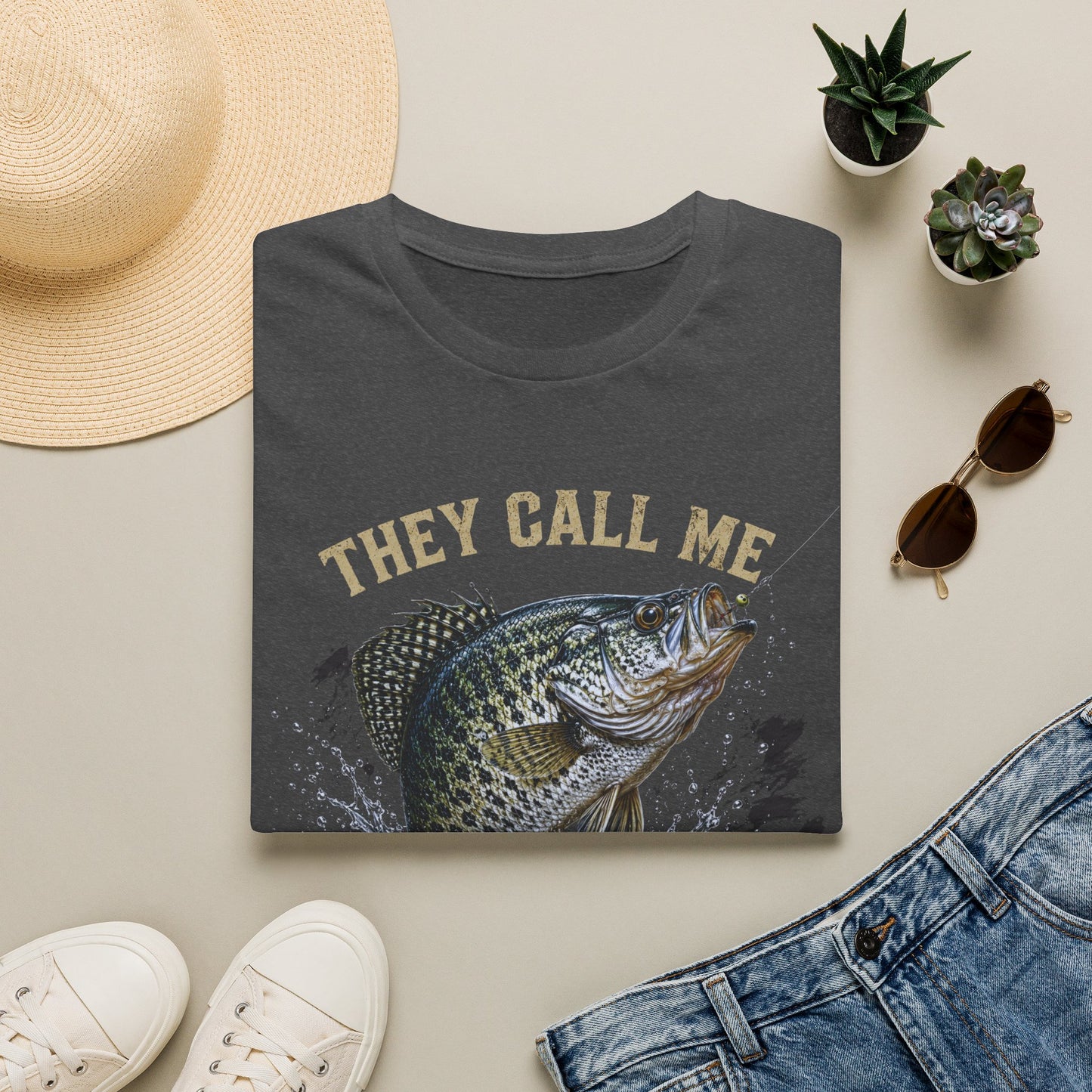 “They Call Me Big Crappie” Fishing Graphic Tee
