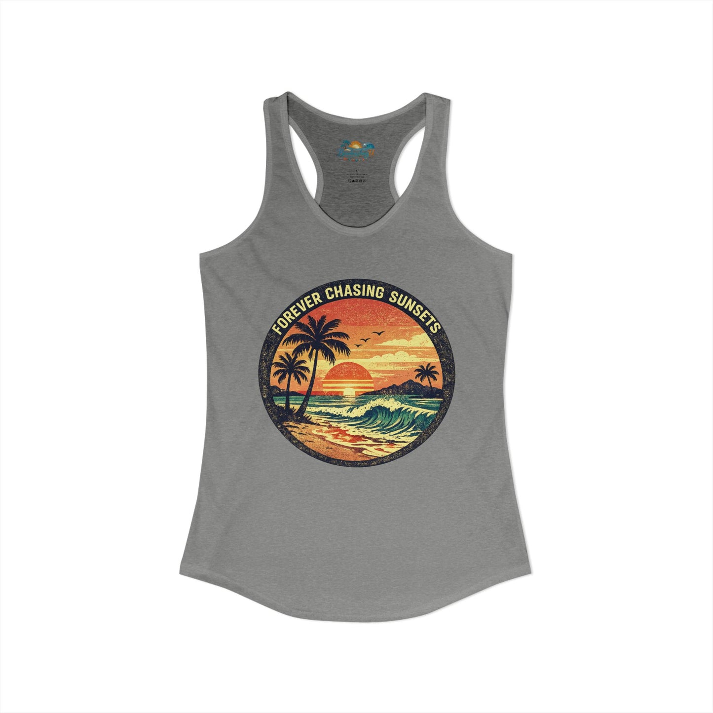 "Forever Chasing Sunsets" -Women's Racerback Tank