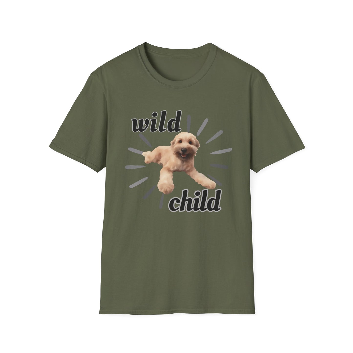 "Wild Child"- Wheaten Puppy Graphic Tee