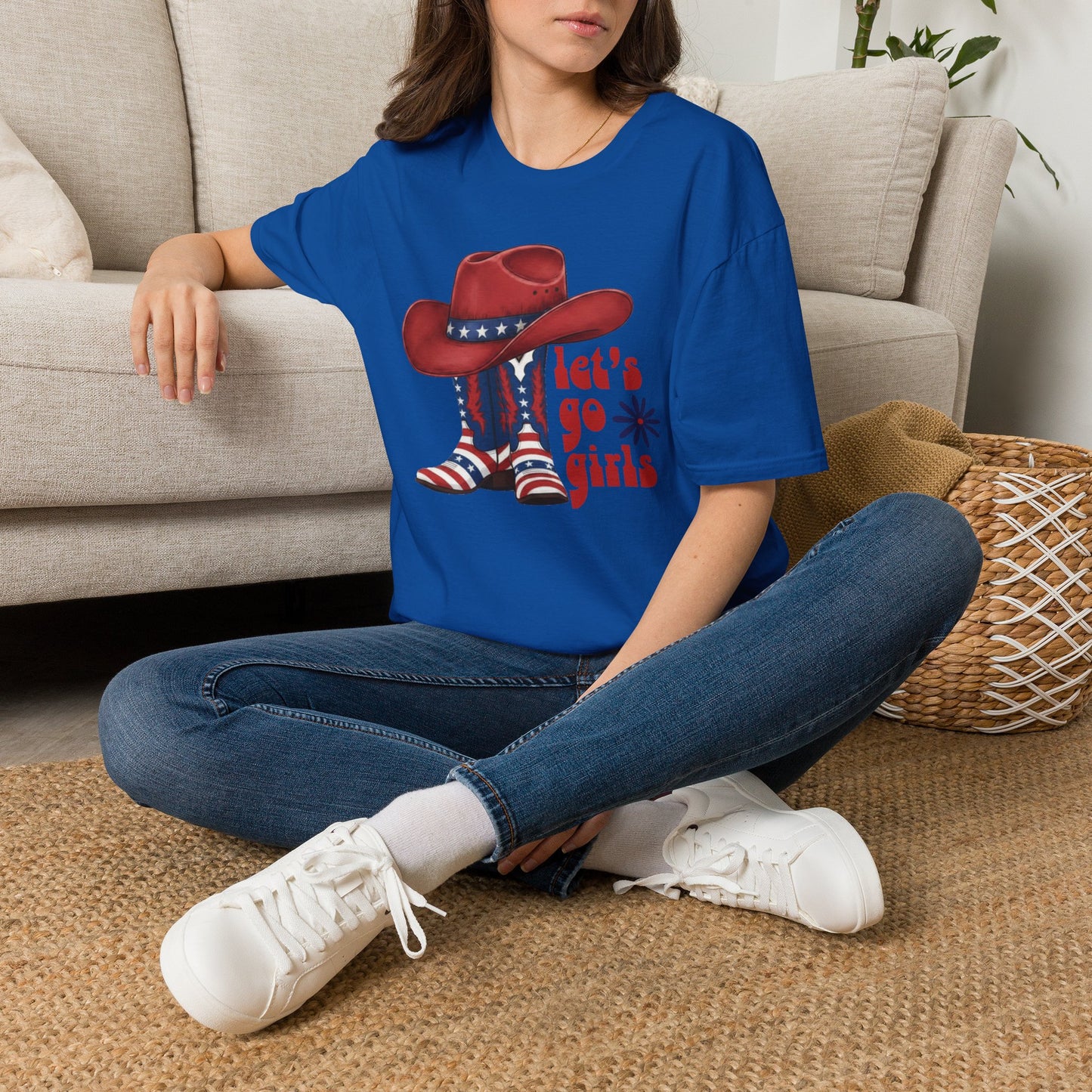 Let's Go Girls Patriotic Cowgirl T-Shirt