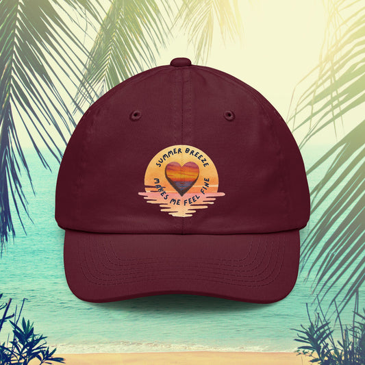 Summer Breeze Dad Hat — 'Summer Breeze Makes Me Feel Fine' Embroidered Cap