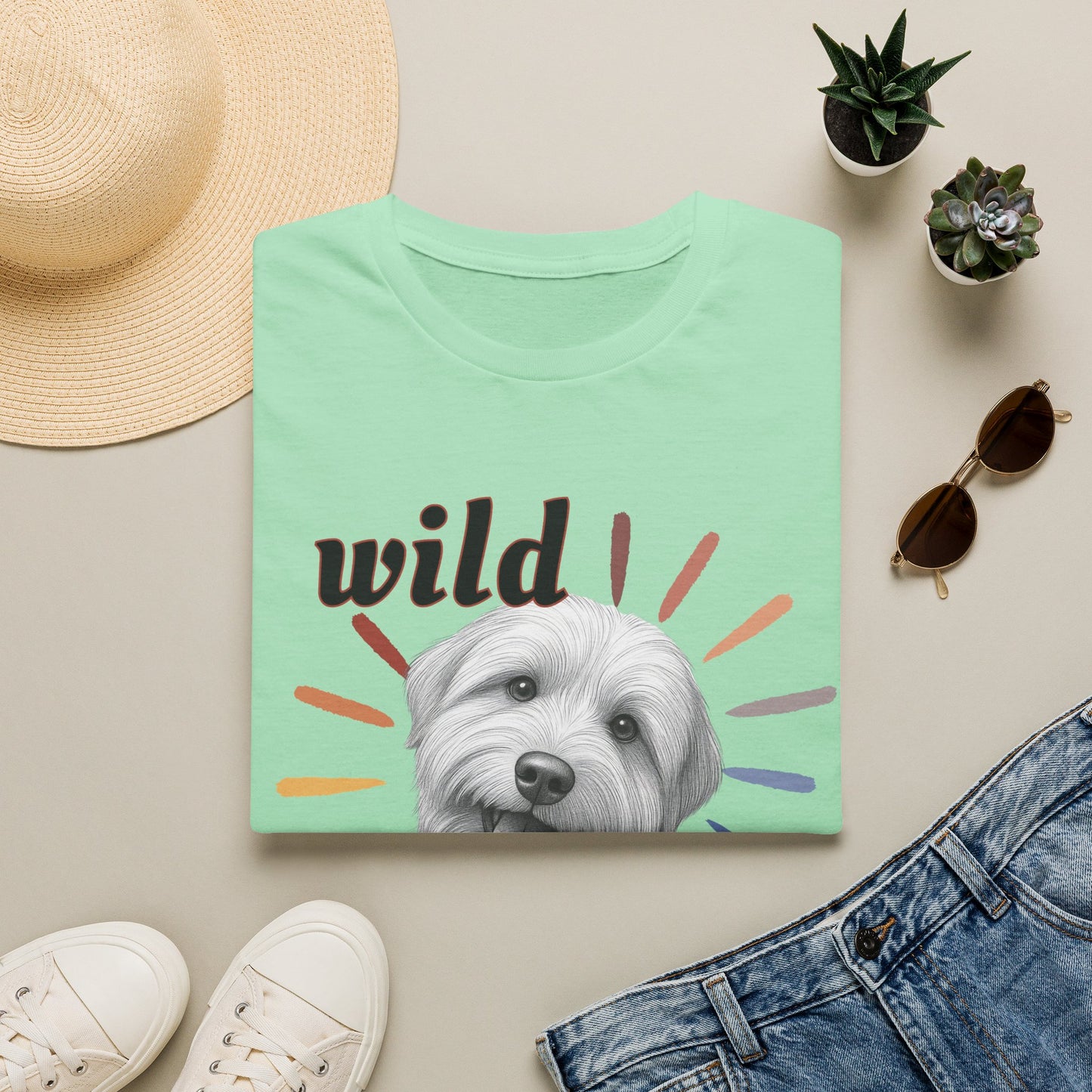 "Wild Child" T‑Shirt -Graphic Tee for Dog Lovers
