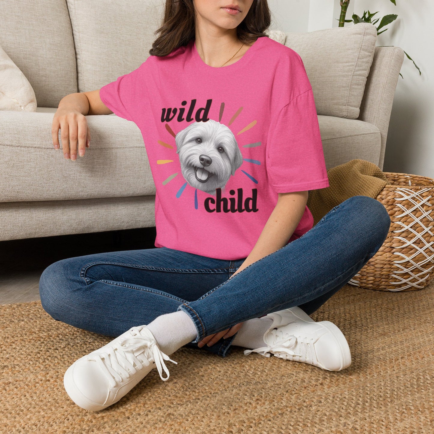"Wild Child" T‑Shirt -Graphic Tee for Dog Lovers