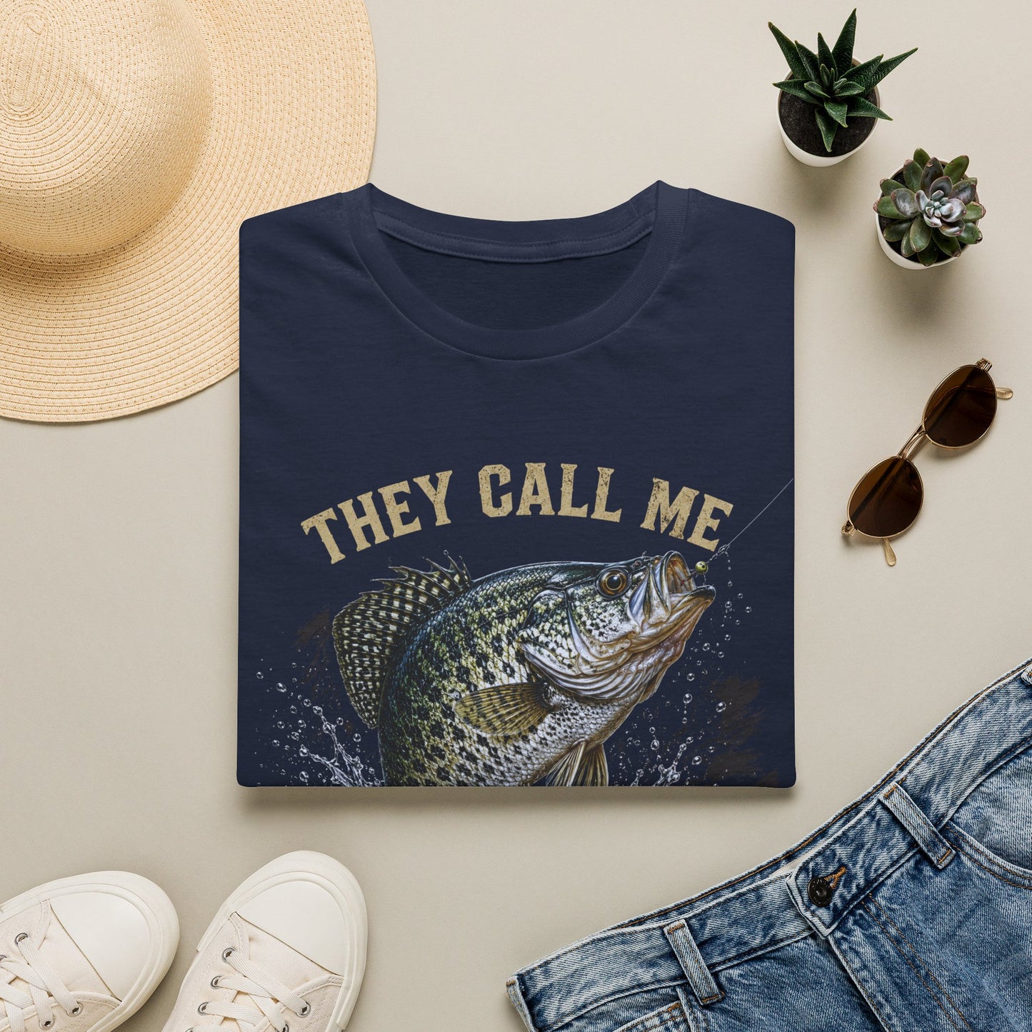 “They Call Me Big Crappie” Fishing Graphic Tee