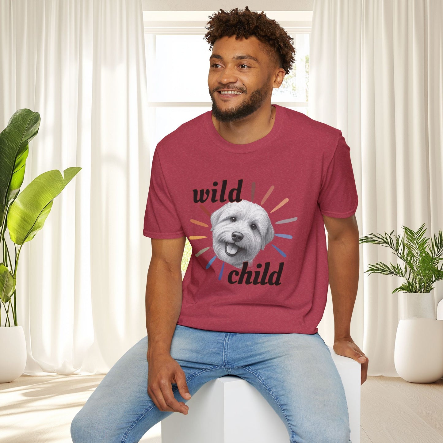 "Wild Child" T‑Shirt -Graphic Tee for Dog Lovers