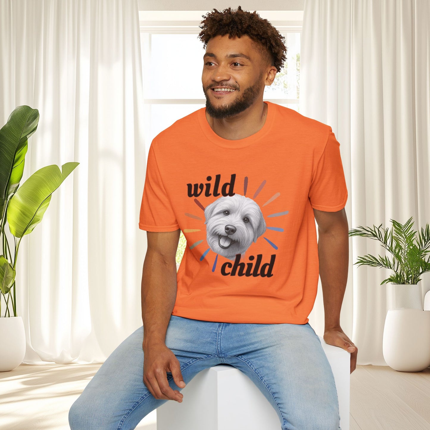 "Wild Child" T‑Shirt -Graphic Tee for Dog Lovers
