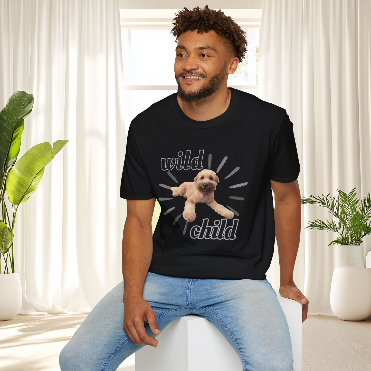 "Wild Child"- Wheaten Puppy Graphic Tee