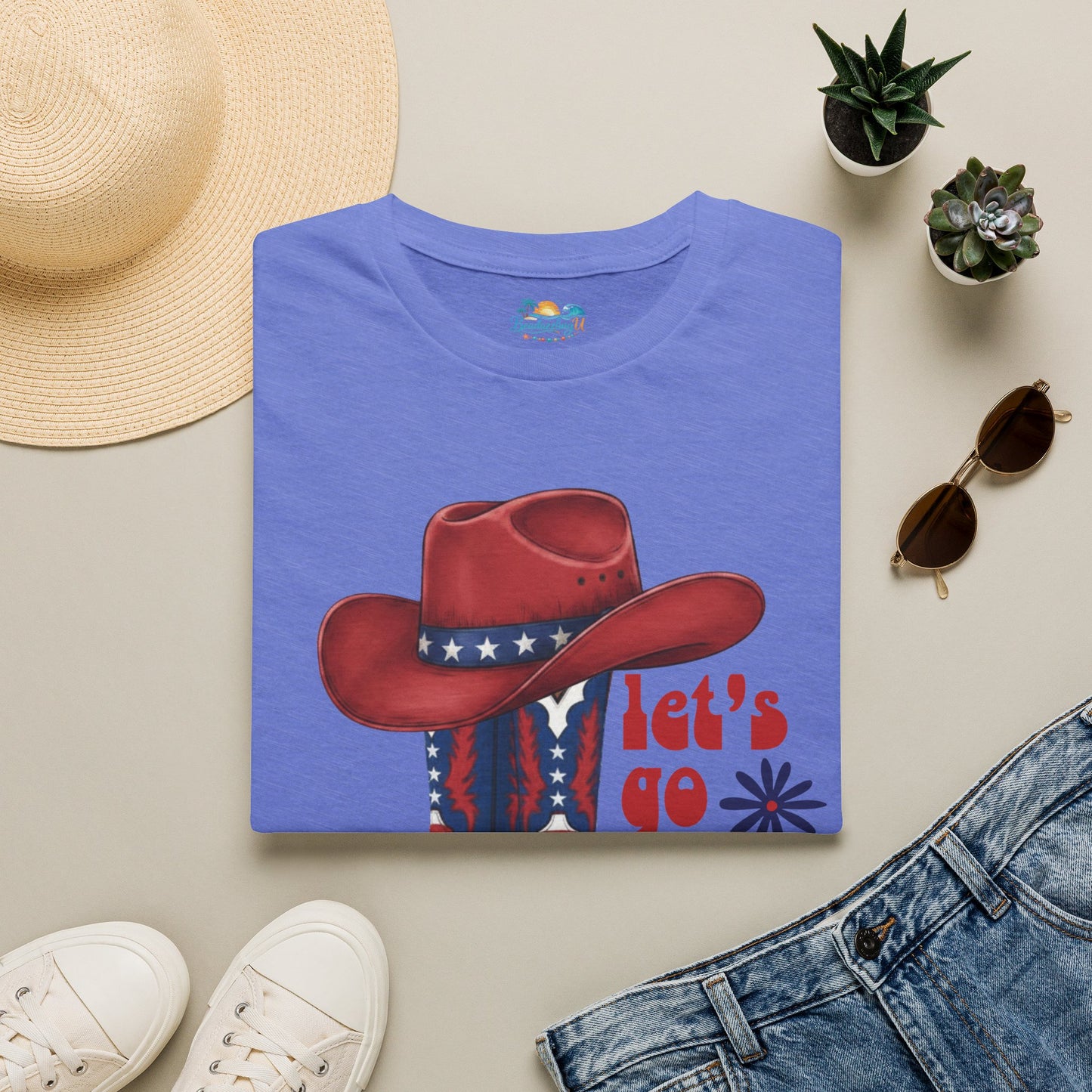Let's Go Girls Patriotic Cowgirl T-Shirt