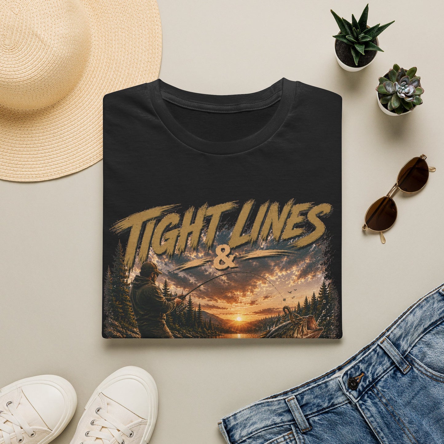 "Tight Lines & Good Times" Graphic Tee