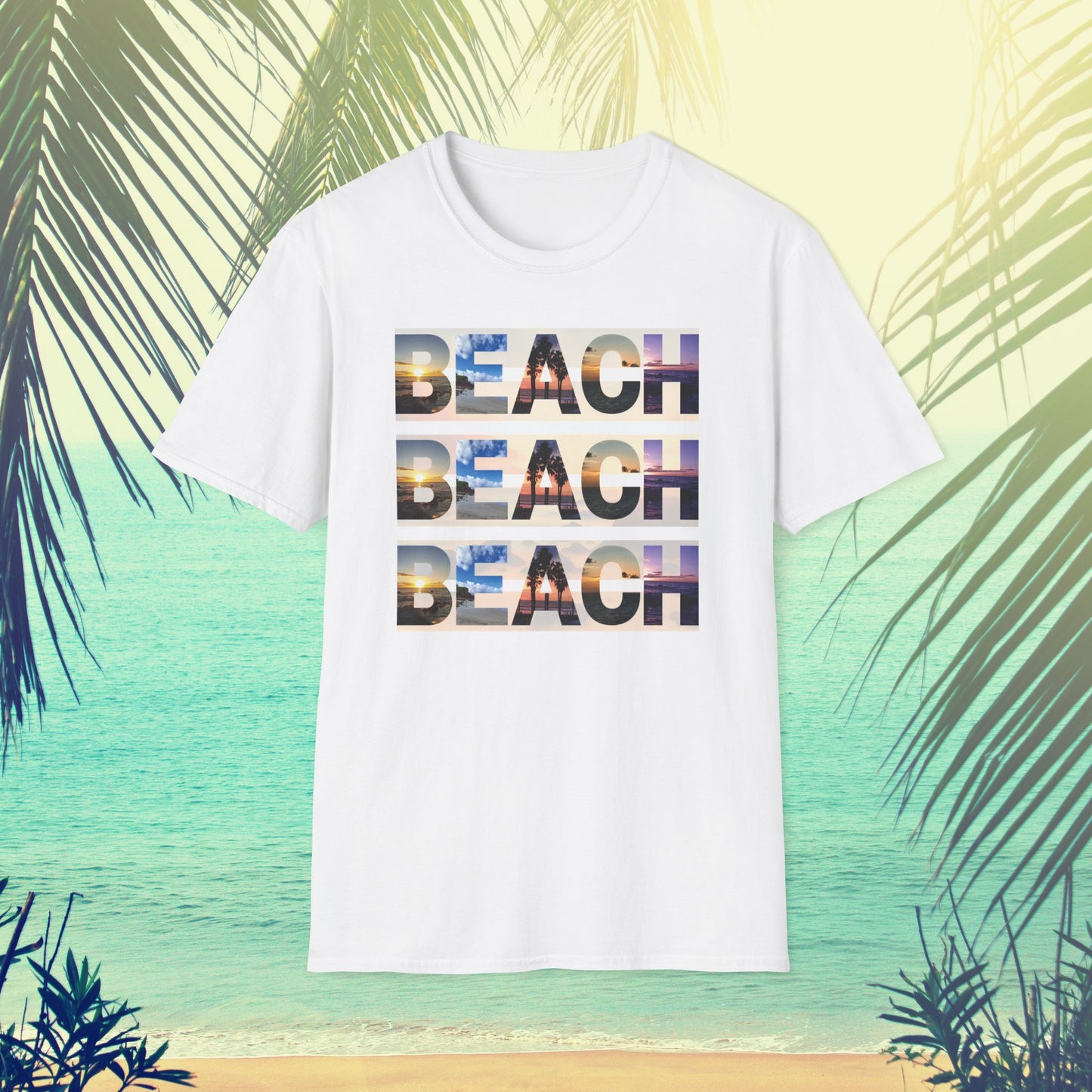 Copy of Beach on Repeat- Sunset Graphic Tee