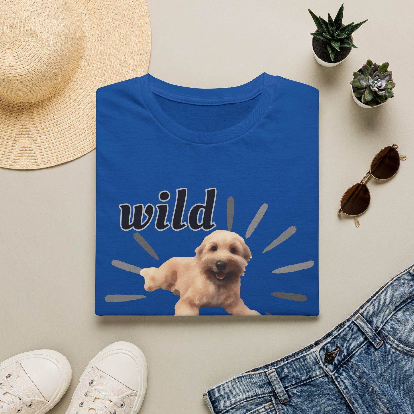 "Wild Child"- Wheaten Puppy Graphic Tee