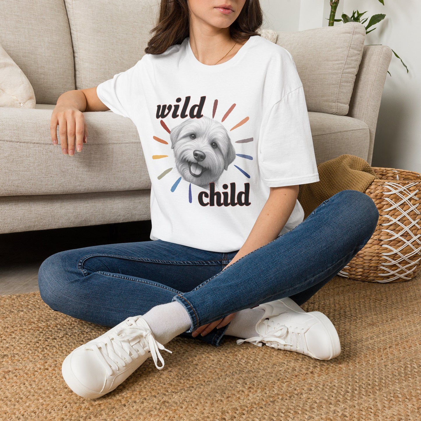 "Wild Child" T‑Shirt -Graphic Tee for Dog Lovers