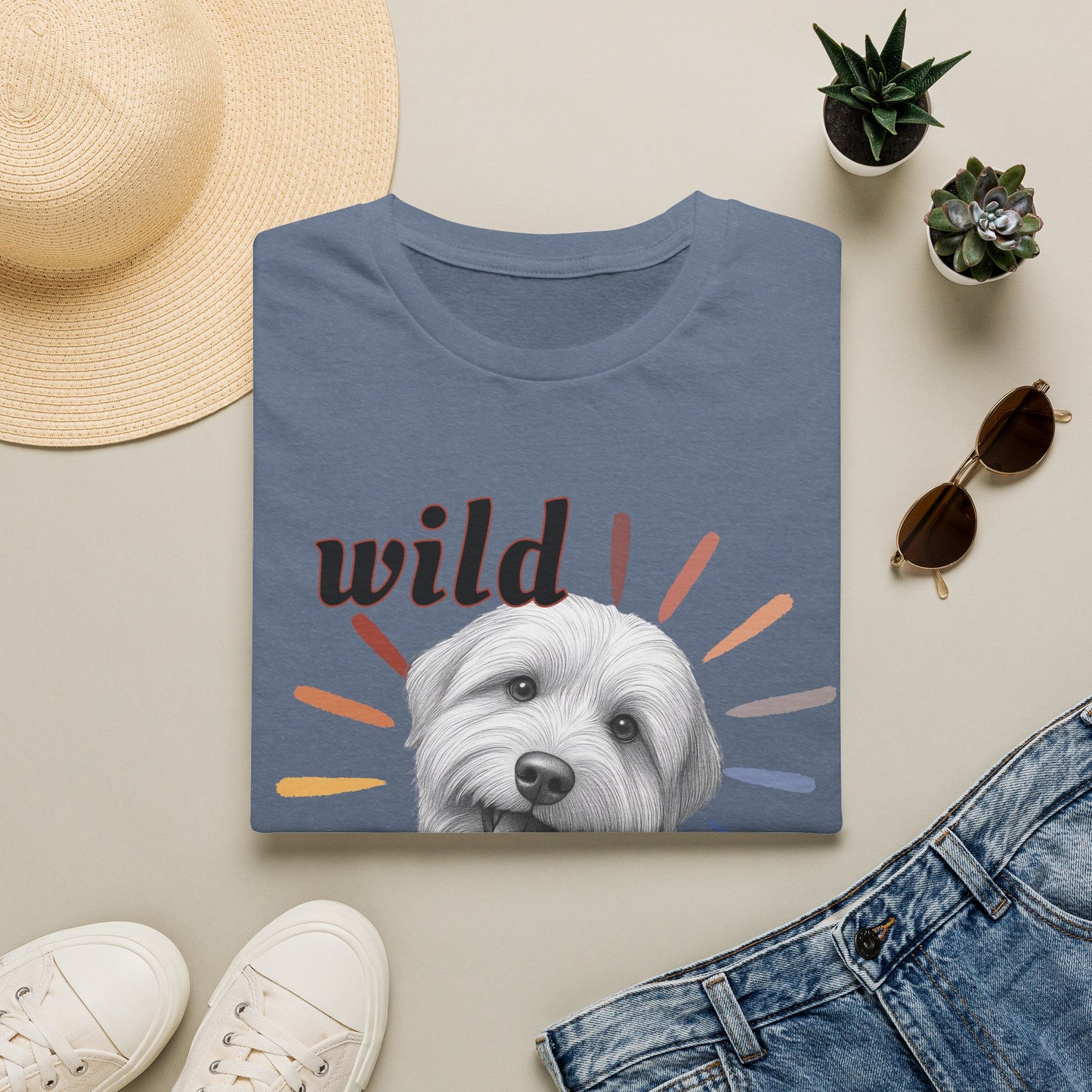 "Wild Child" T‑Shirt -Graphic Tee for Dog Lovers