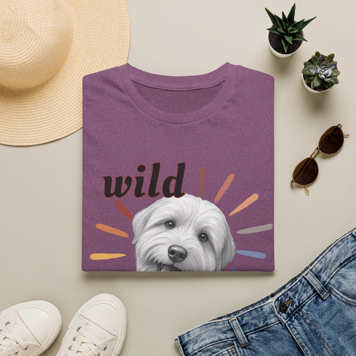 "Wild Child" T‑Shirt -Graphic Tee for Dog Lovers