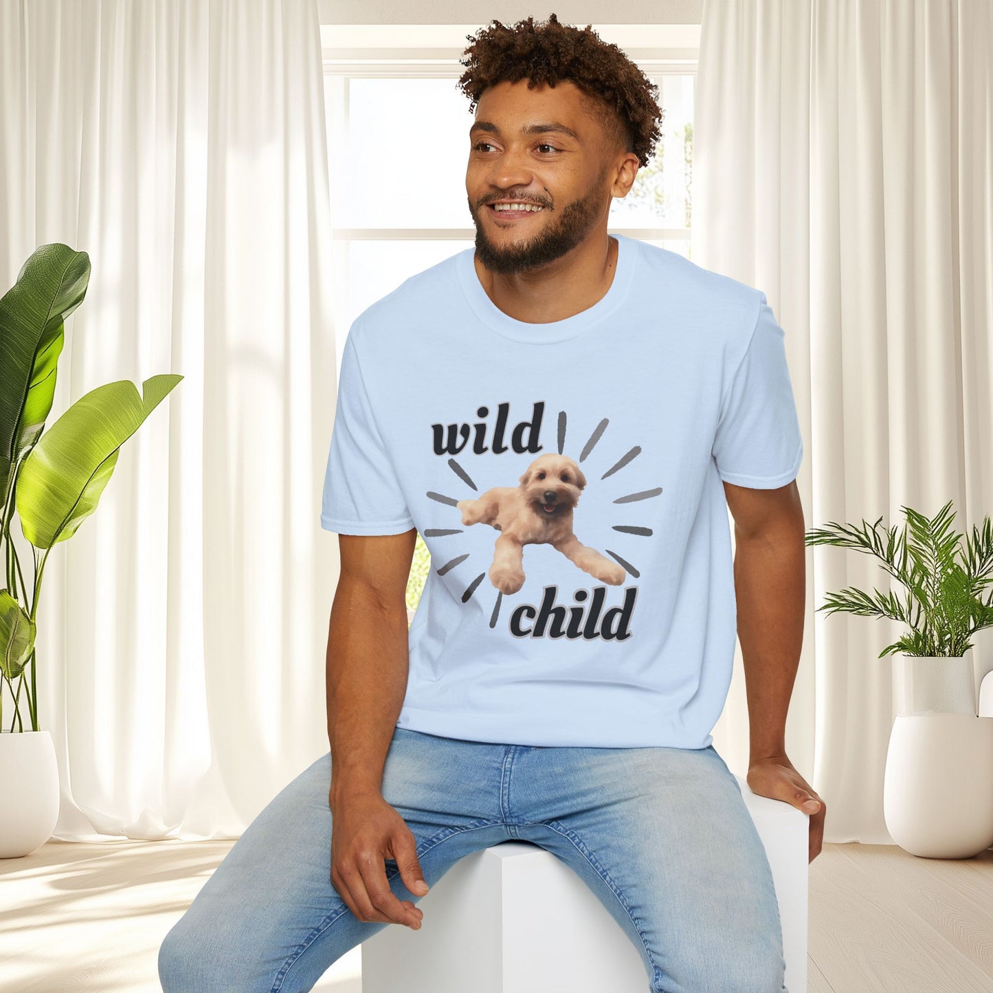 "Wild Child"- Wheaten Puppy Graphic Tee