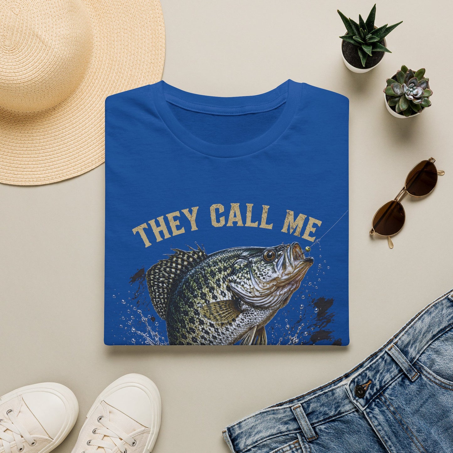 “They Call Me Big Crappie” Fishing Graphic Tee