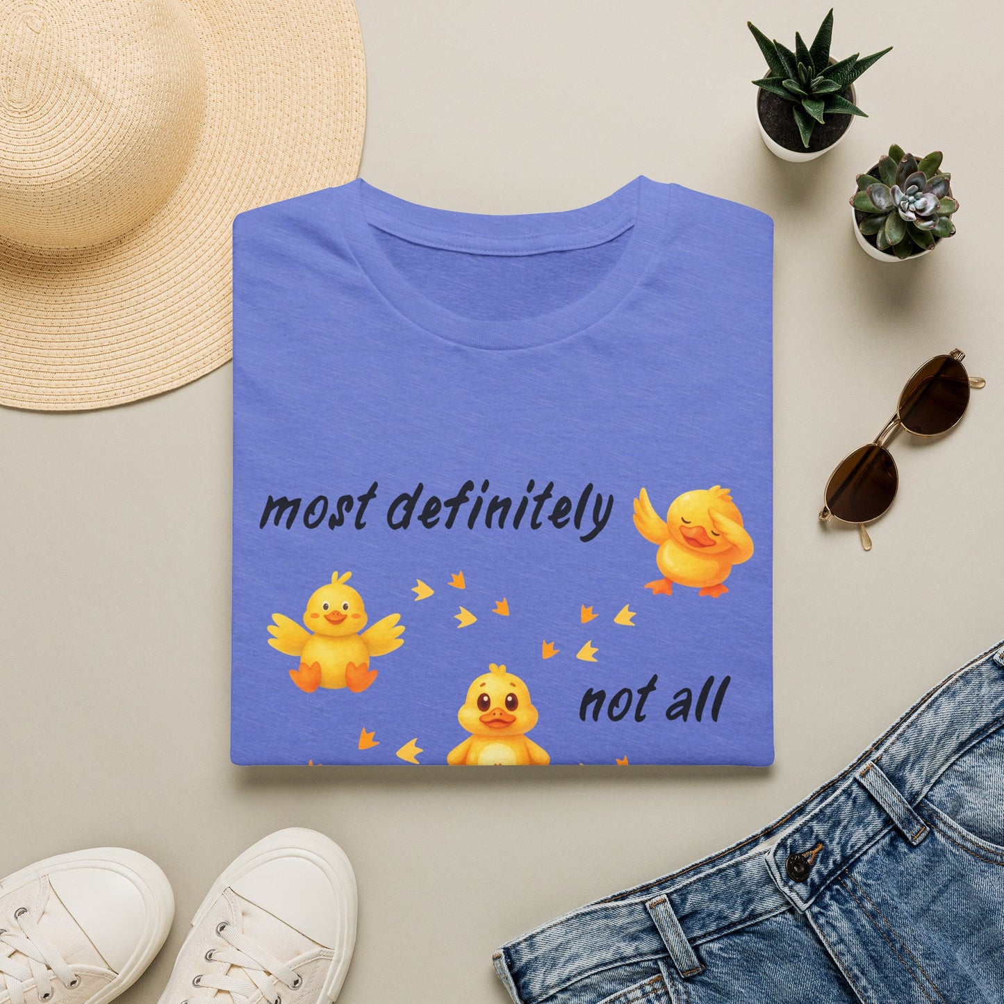 'Most definitely not all in a row' Cute Chick T-Shirt