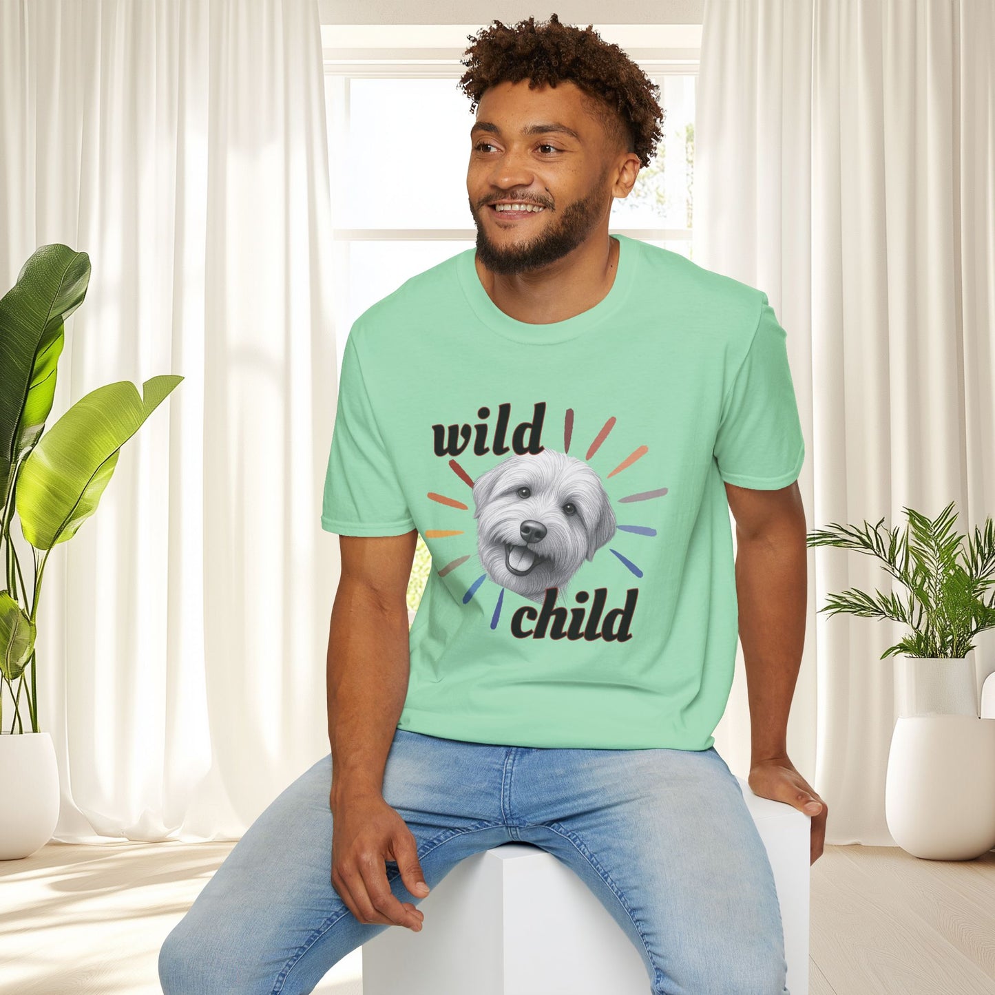 "Wild Child" T‑Shirt -Graphic Tee for Dog Lovers