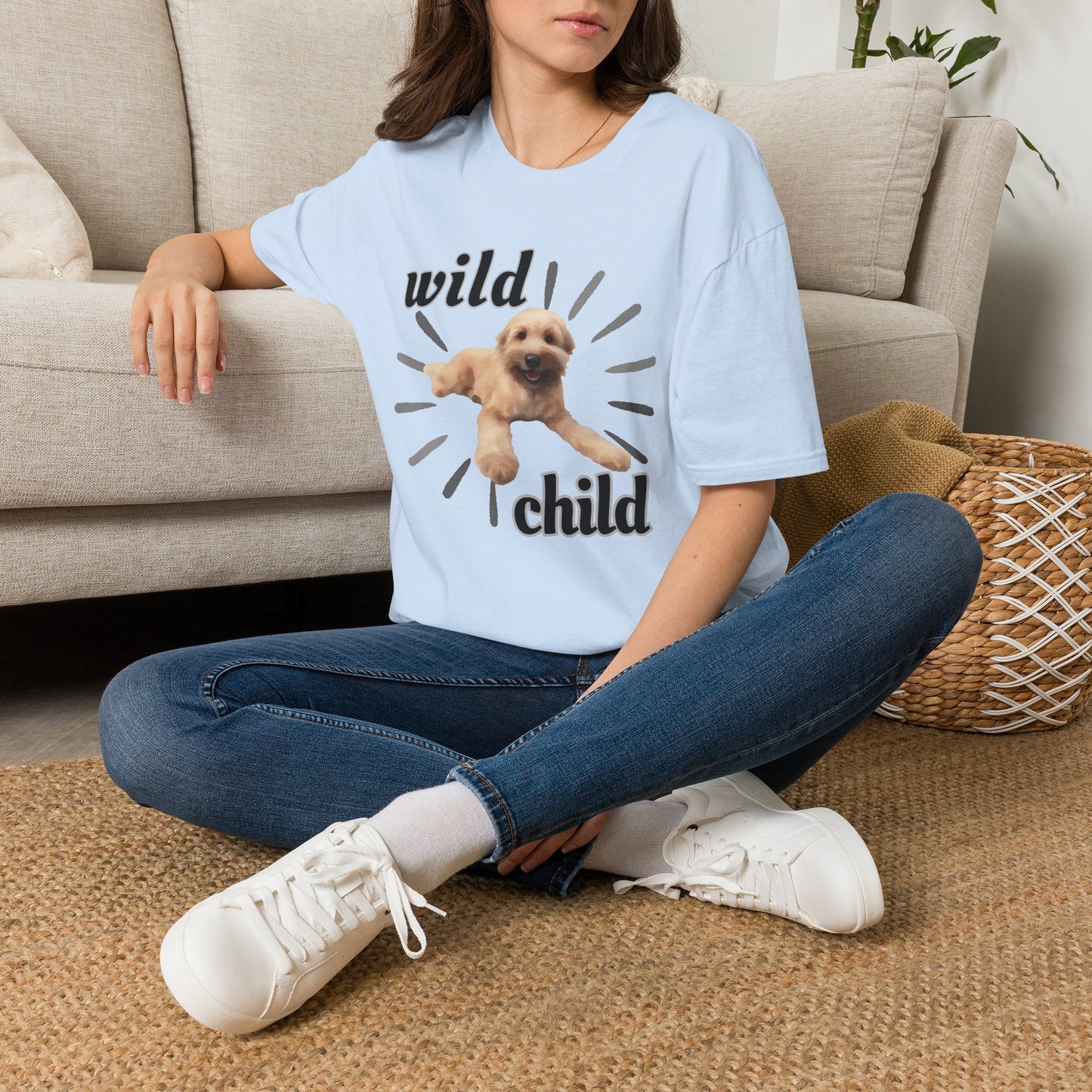 "Wild Child"- Wheaten Puppy Graphic Tee
