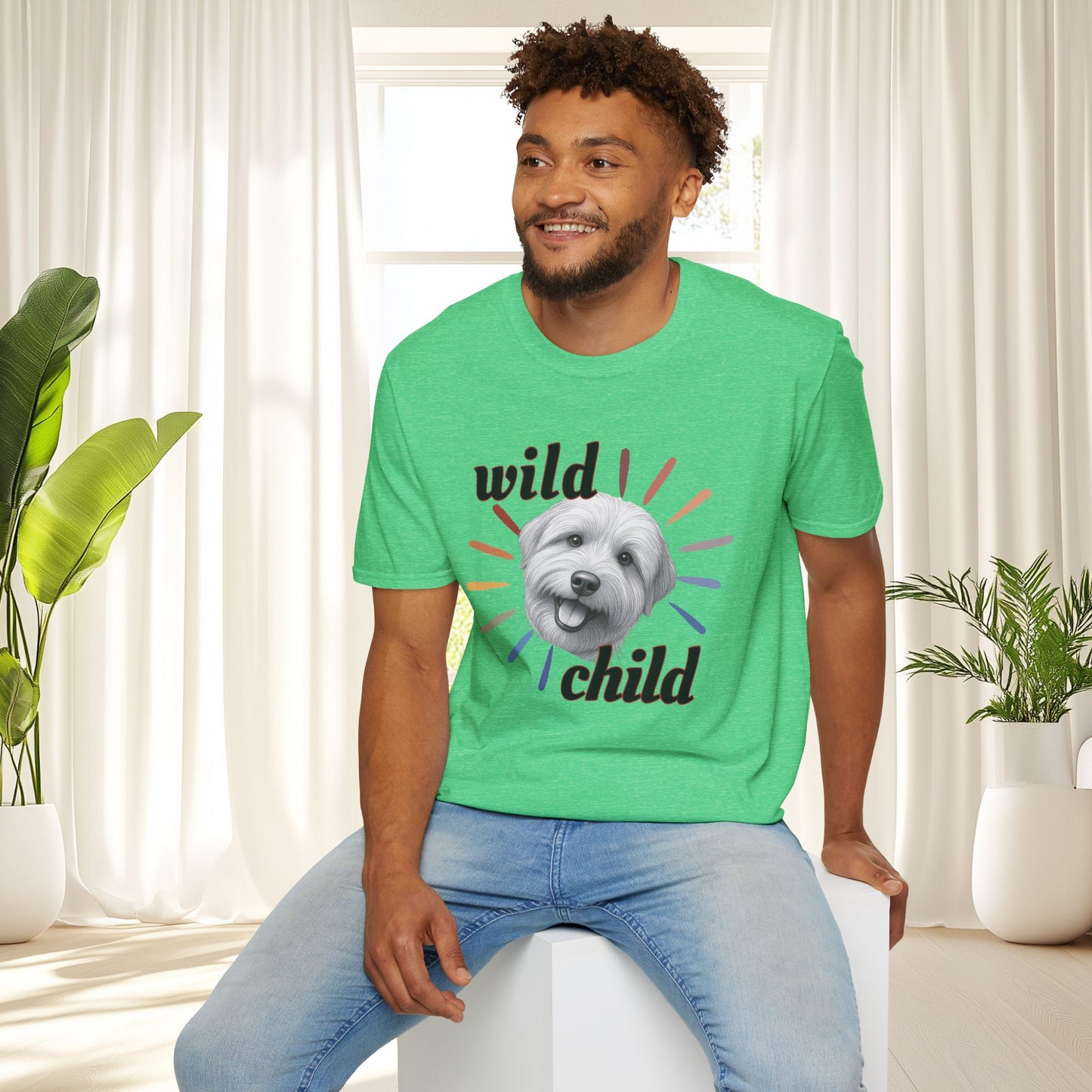 "Wild Child" T‑Shirt -Graphic Tee for Dog Lovers