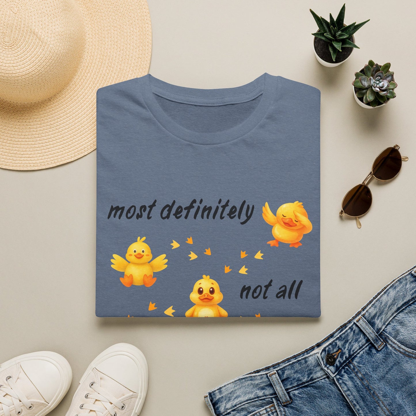 'Most definitely not all in a row' Cute Chick T-Shirt
